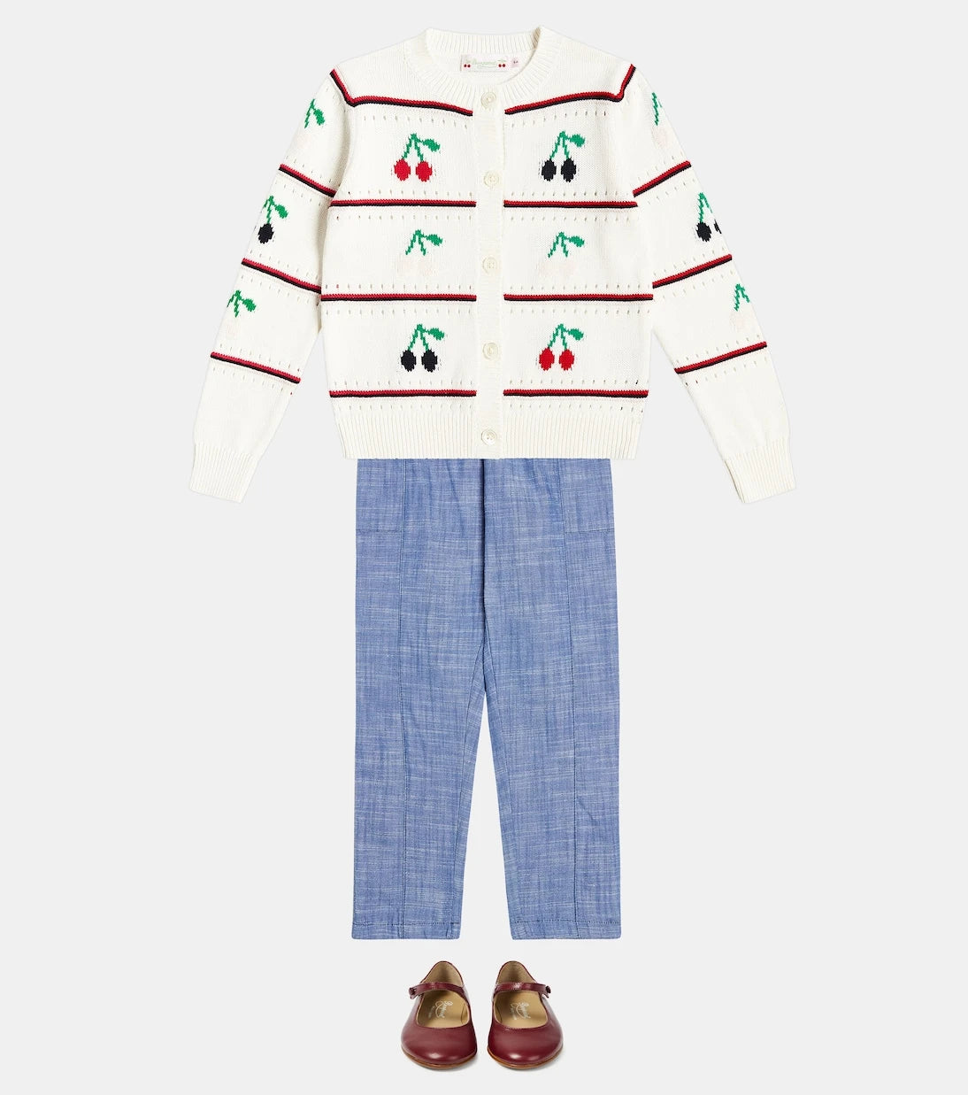 Bonpoint - Armel printed cotton cardigan