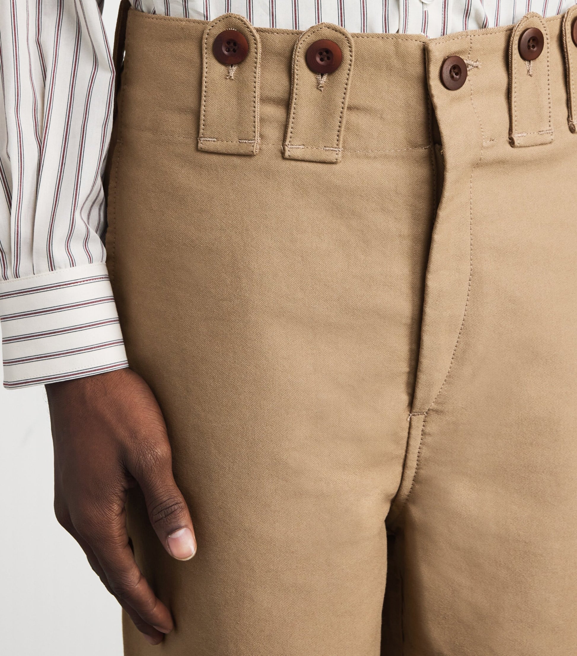 Cotton Wide-Leg Trousers