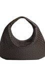Intrecciato Leather Maxi Veneta Shoulder Bag