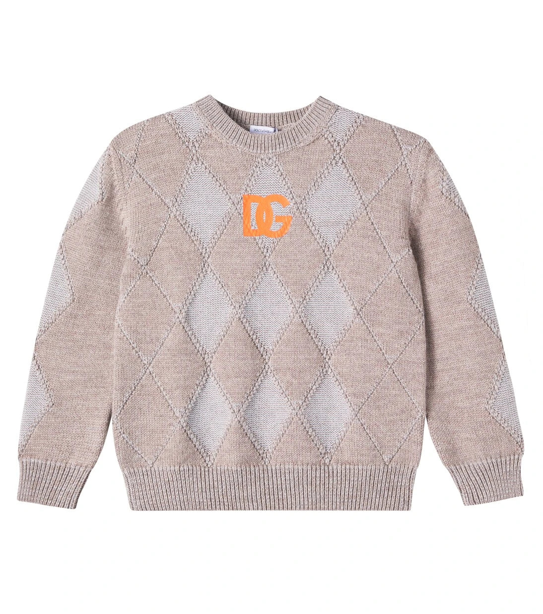 Dolce&Gabbana Kids - DG Intarsia wool sweater