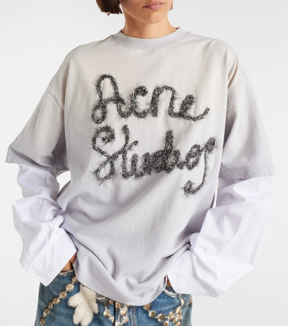 Acne Studios - Edra layered cotton t-shirt