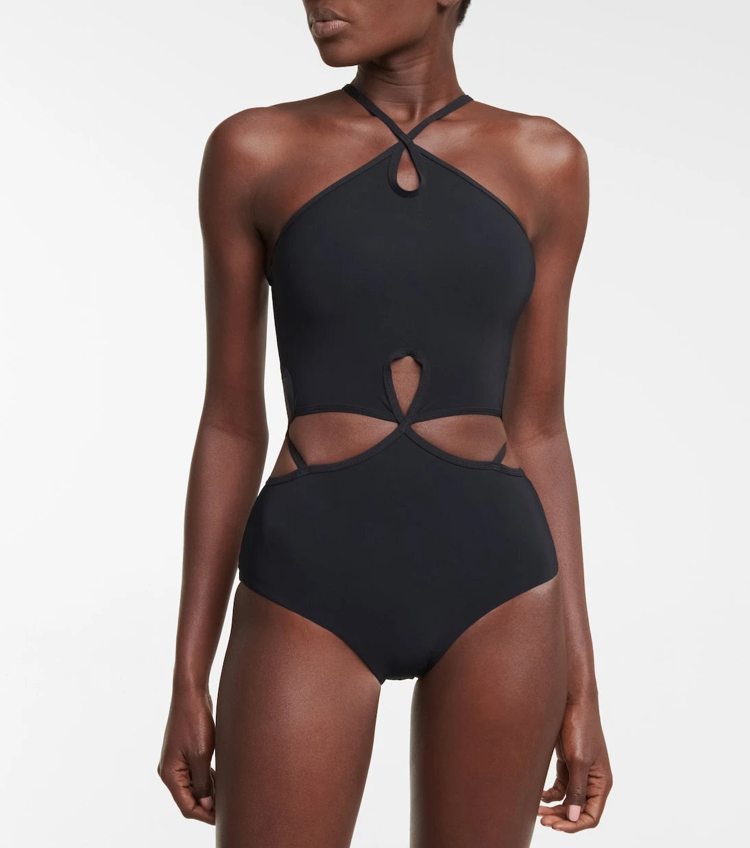 Christopher Esber - Cutout halterneck swimsuit