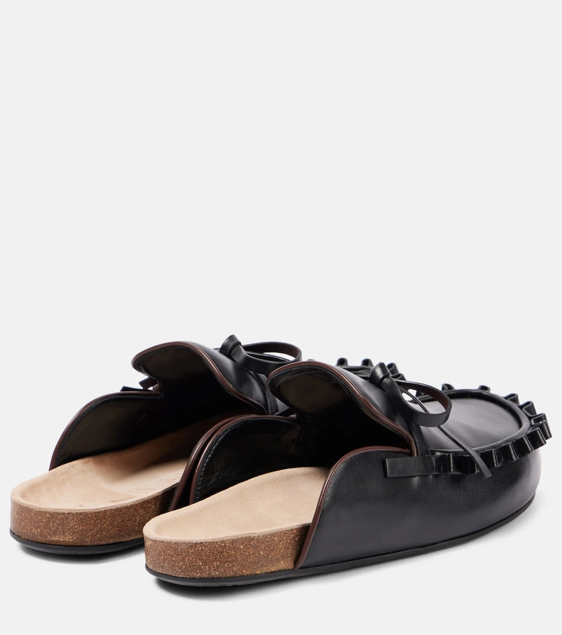JW Anderson - Ruffled leather mules