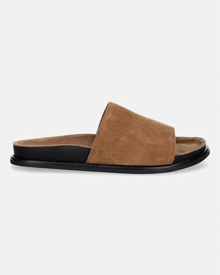 Vagabond Shoemakers Women's Suede Flat Slides EFFIE