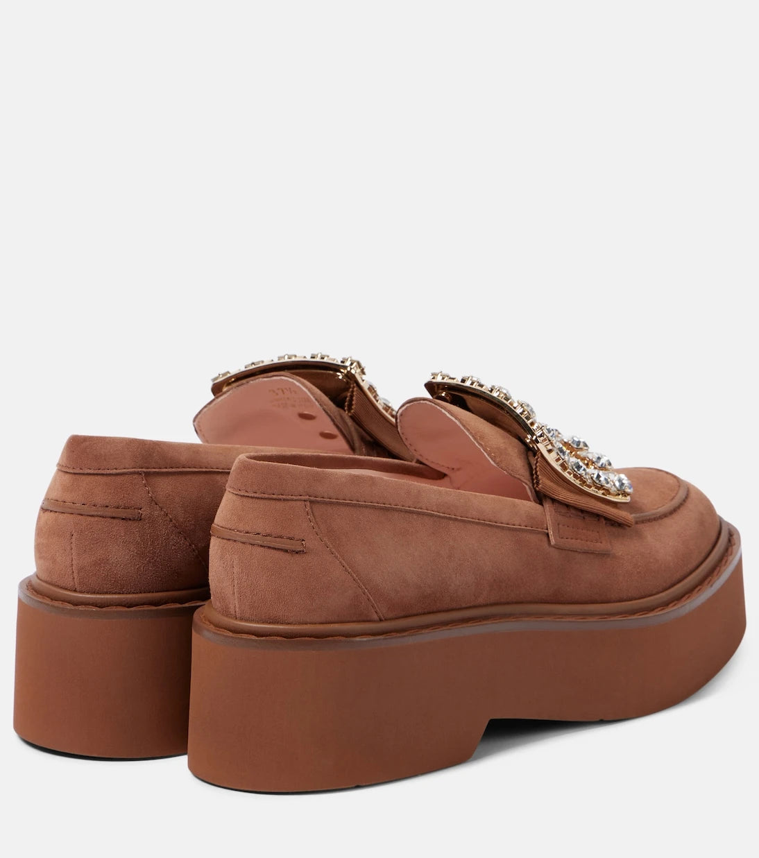 Roger Vivier - Viv' Rangers suede platform loafers