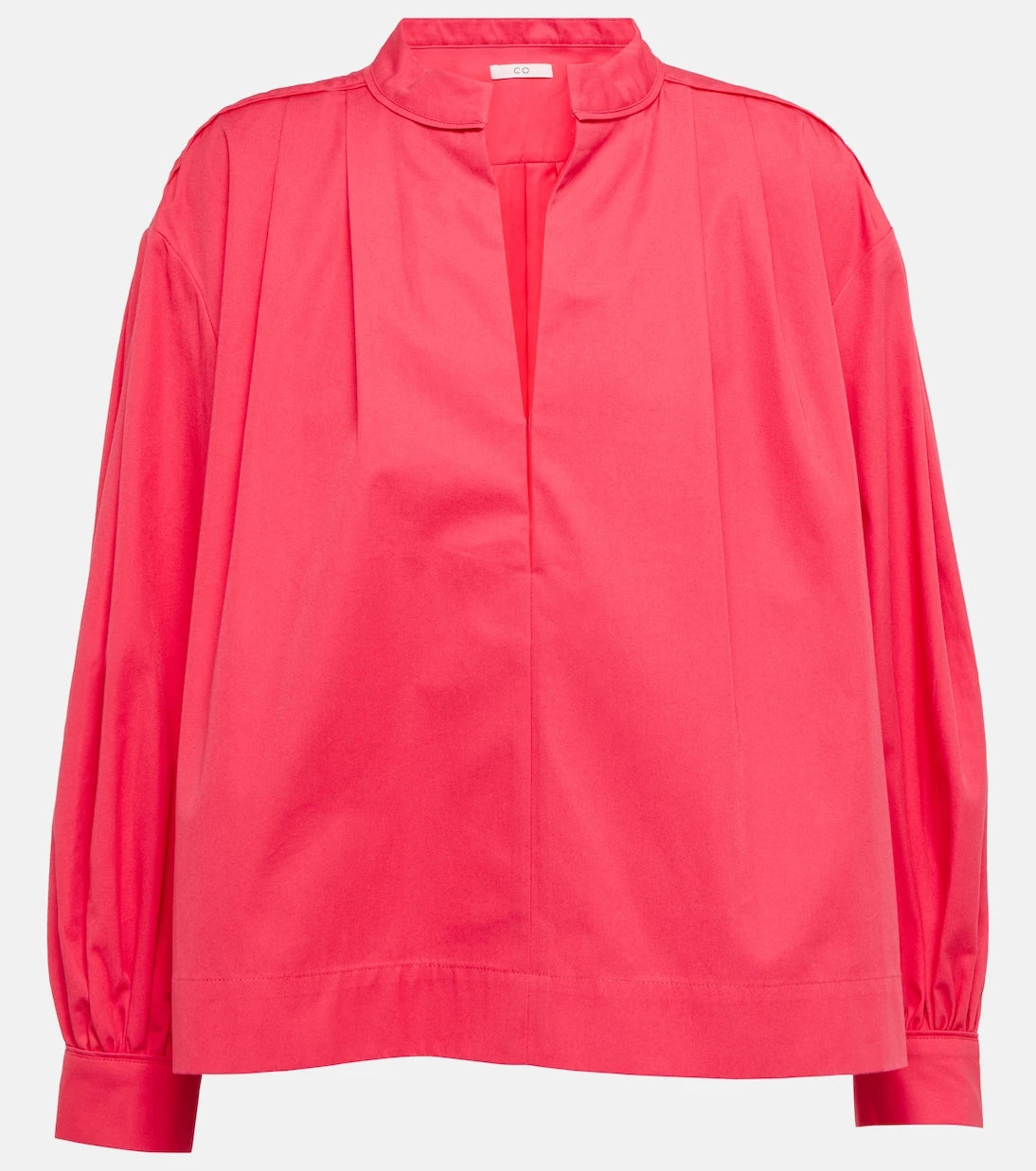 CO - V-neck cotton blouse