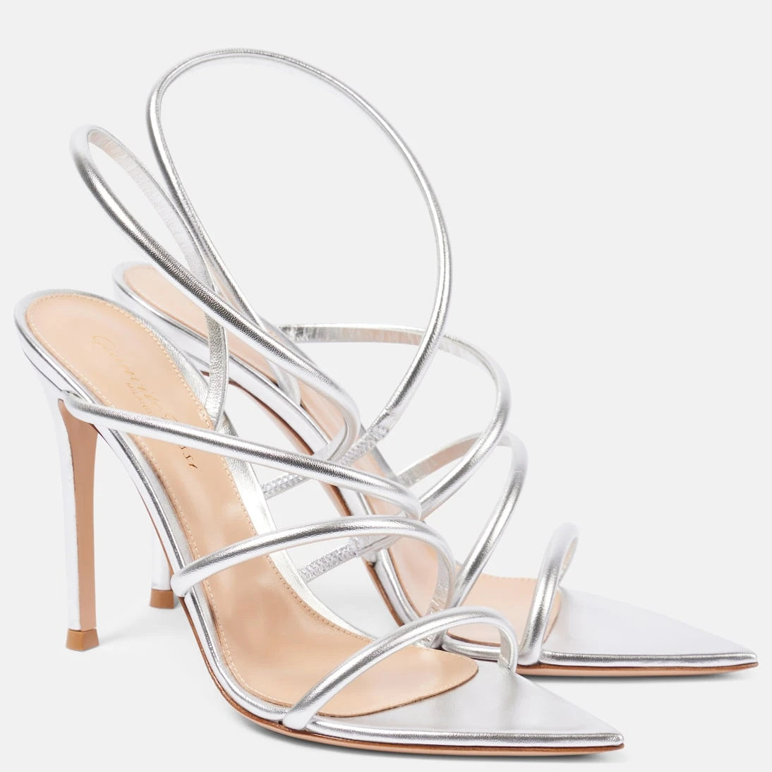 Gianvito Rossi - Ettie 105 metallic leather sandals