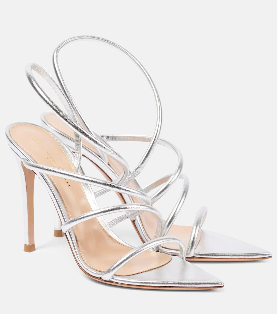 Gianvito Rossi - Ettie 105 metallic leather sandals