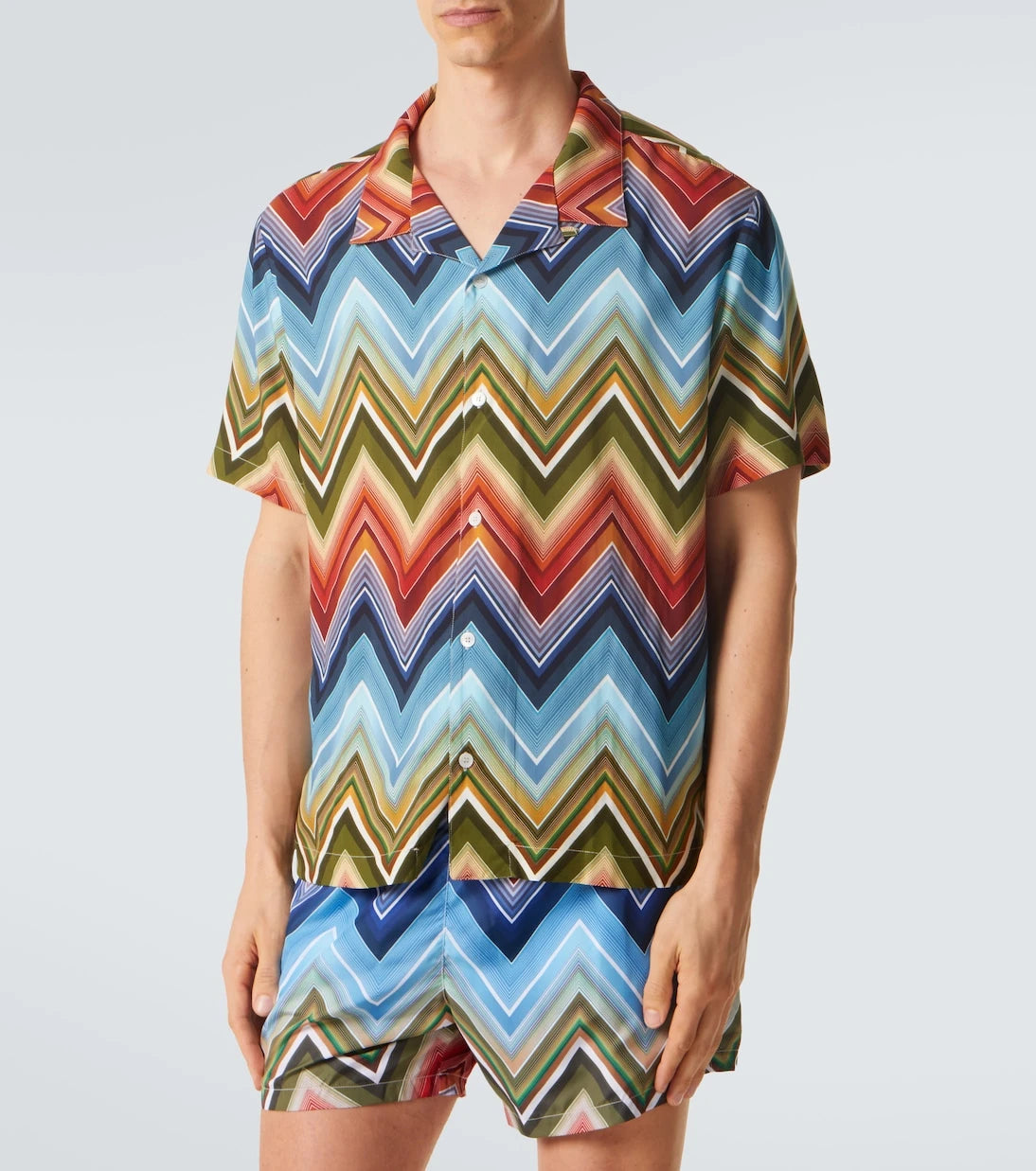 Missoni - Zigzag bowling shirt
