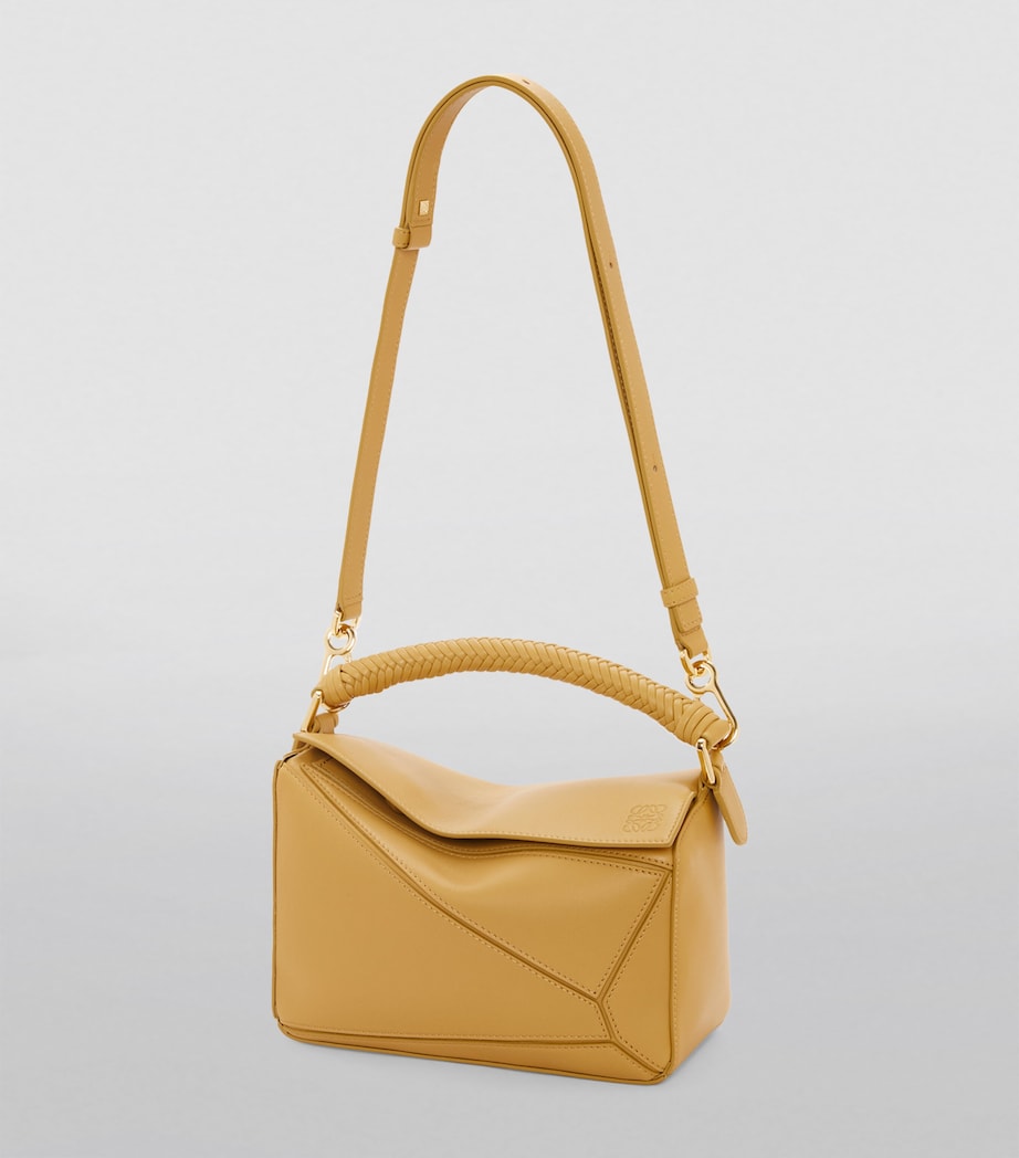 LOEWE Beige Small Leather Puzzle Top-Handle Bag