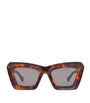 LOEWE Brown Bevelled Cat Eye Sunglasses