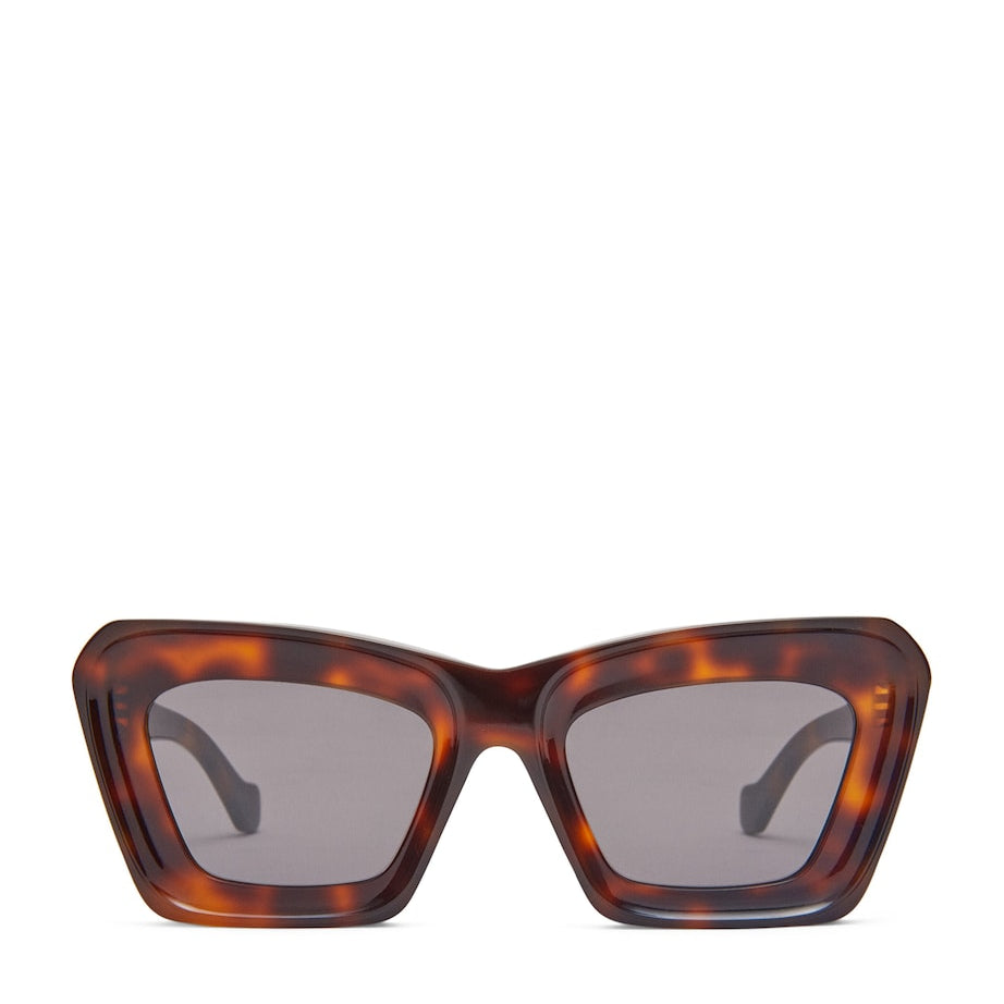LOEWE Brown Bevelled Cat Eye Sunglasses