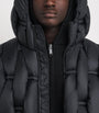Raxxy Black 3D Down-Filled Woven Puffer Jacket