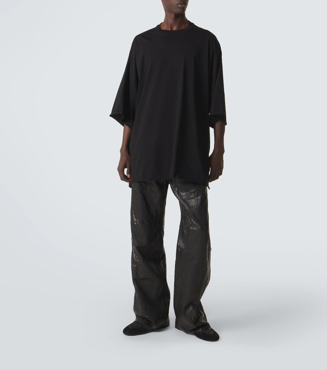 Rick Owens - Minimal Sneaks suede-trimmed sneakers