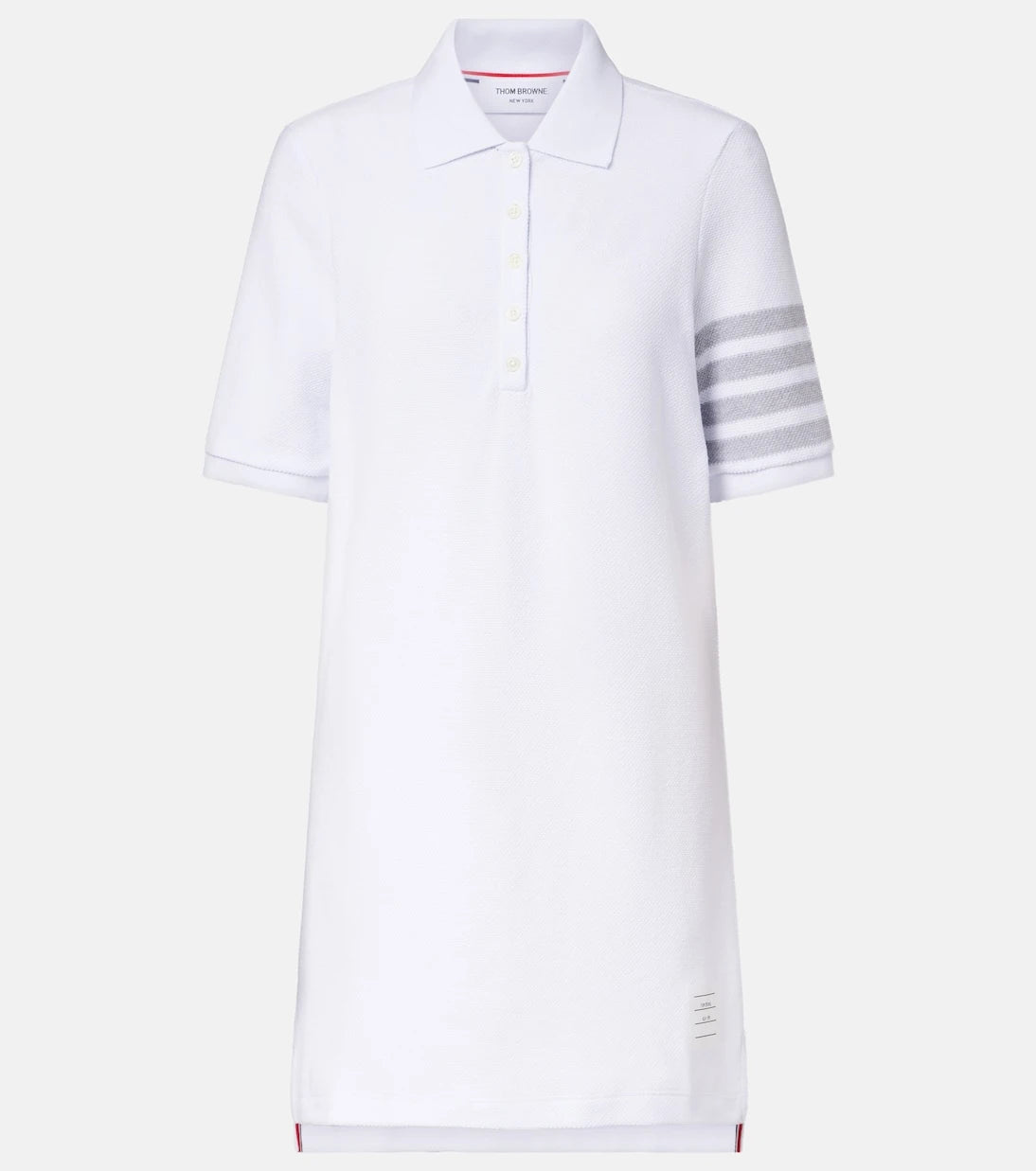 Thom Browne - 4-Bar cotton piqué polo dress