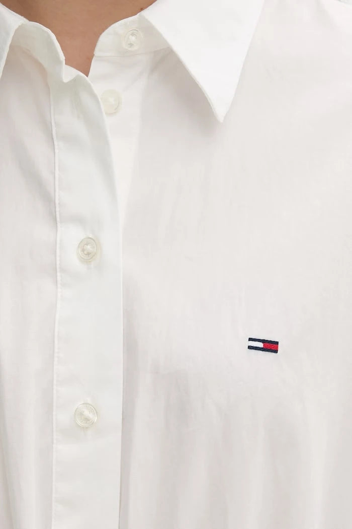 Tommy Jeans рокля тип риза от памук