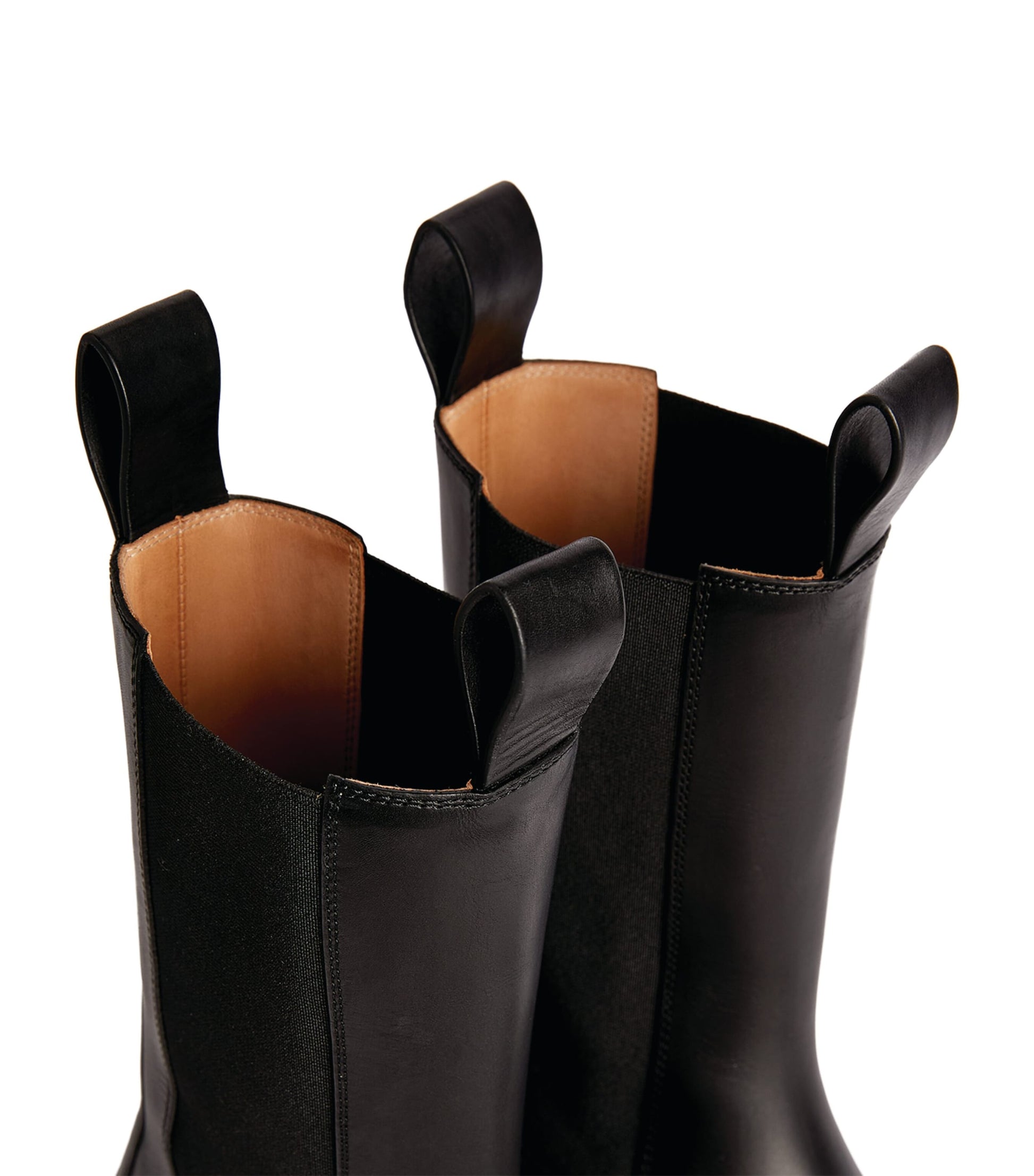 Bottega Veneta Black Leather Lug Boots