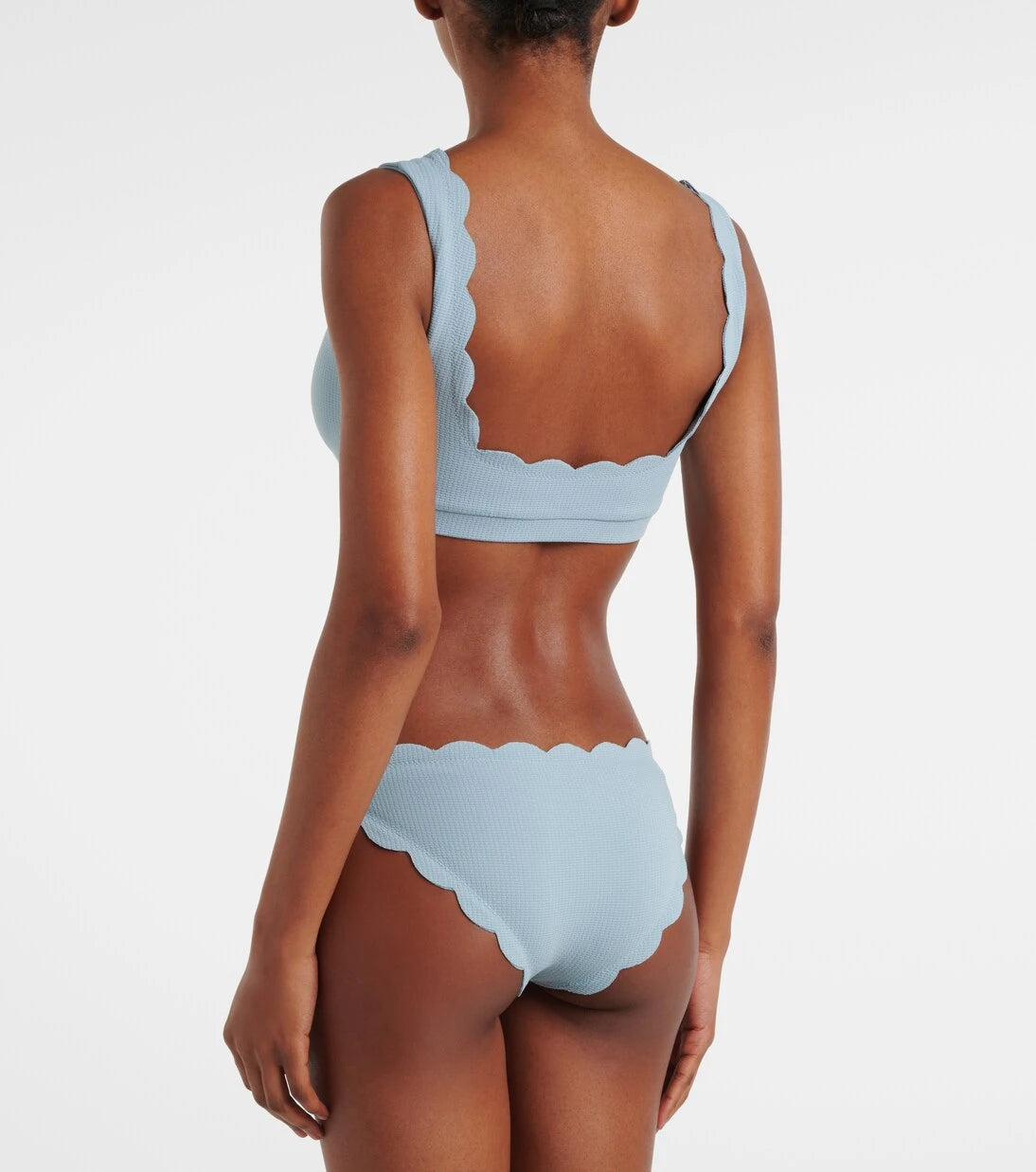 Marysia - Antibes scalloped bikini bottoms
