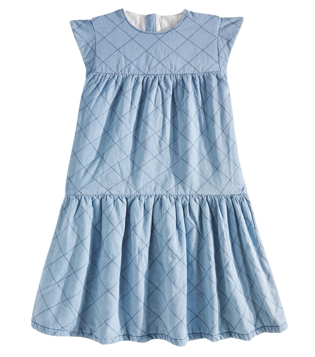 C'era Una Volta - Ambra tiered denim dress