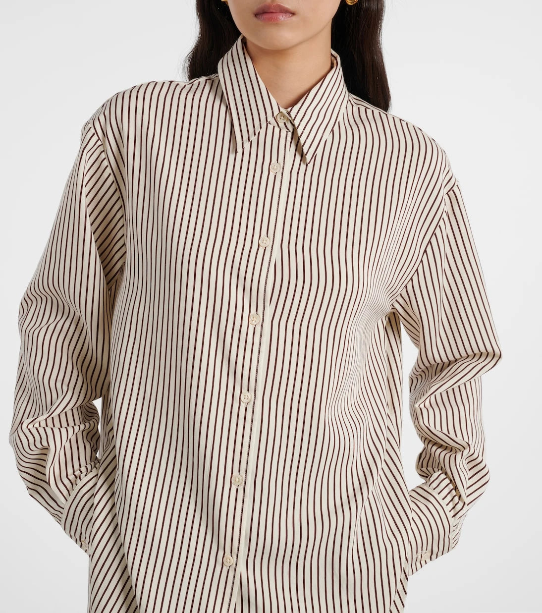 The Frankie Shop - Peri striped poplin shirt