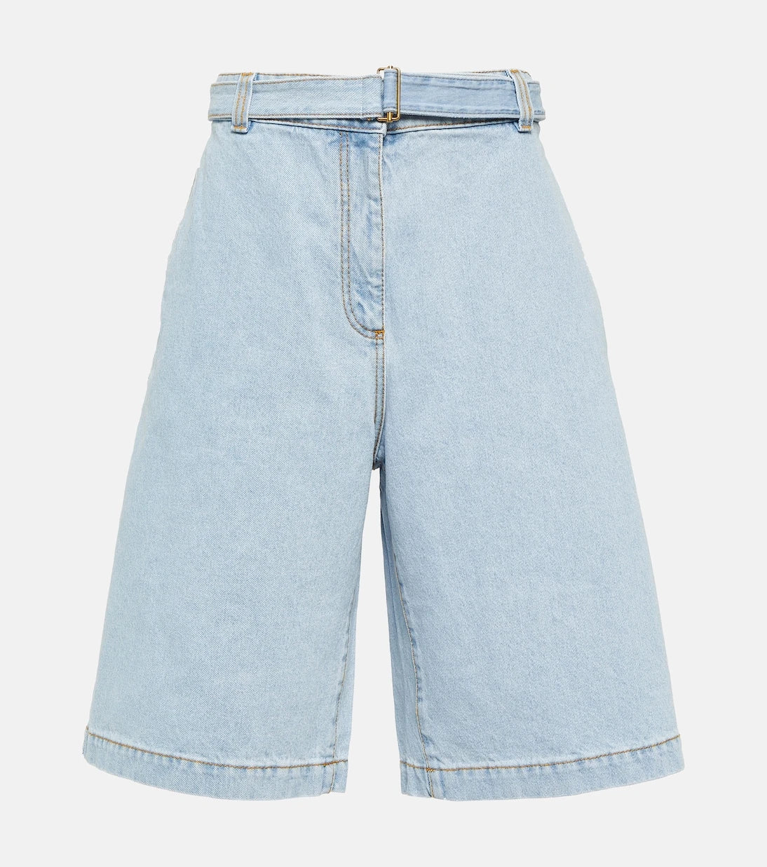 Etro - Embroidered denim shorts
