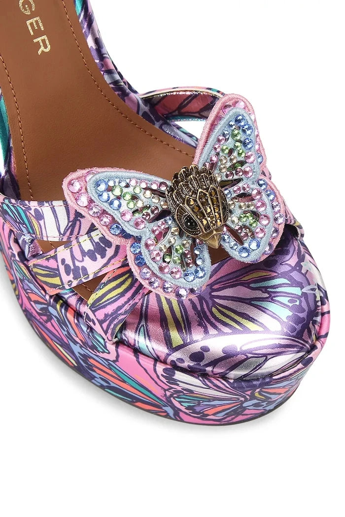 Kurt Geiger London Butterfly Ankle Tie Wedge Skoseli Platform Sandalet