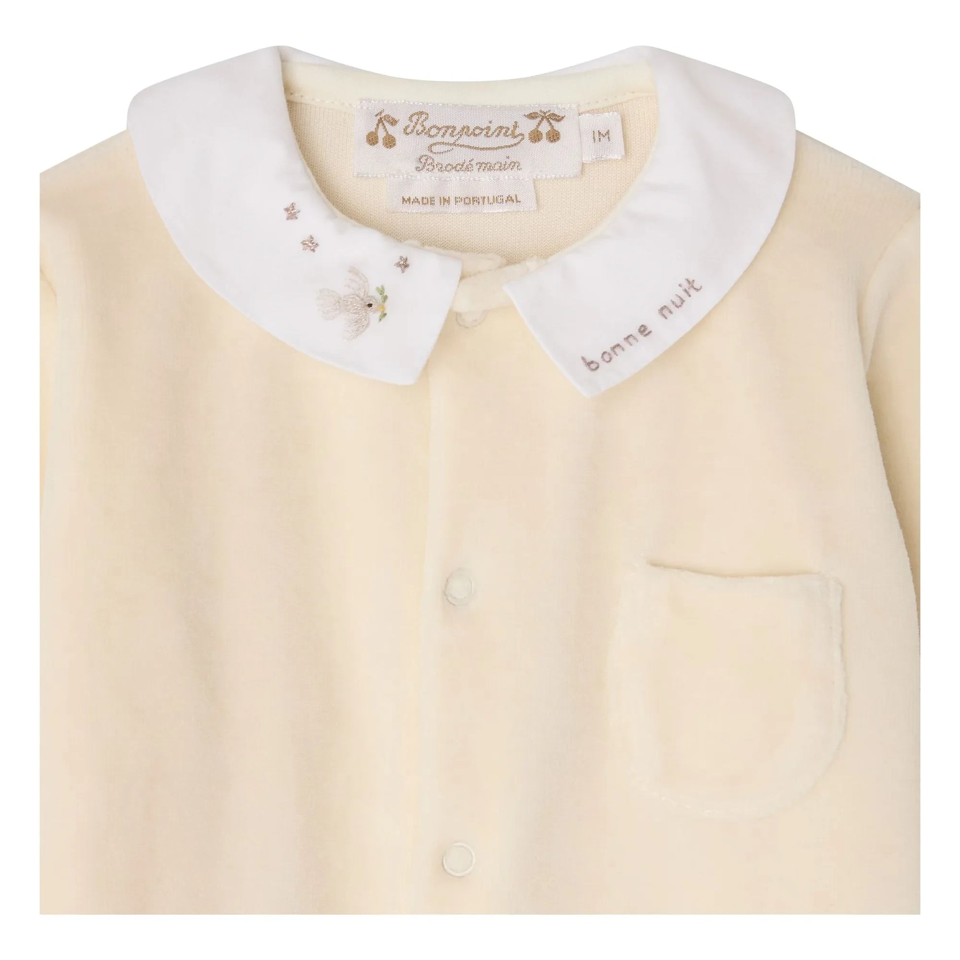 Bonpoint - Tilouan organic cotton pyjamas | Chalk