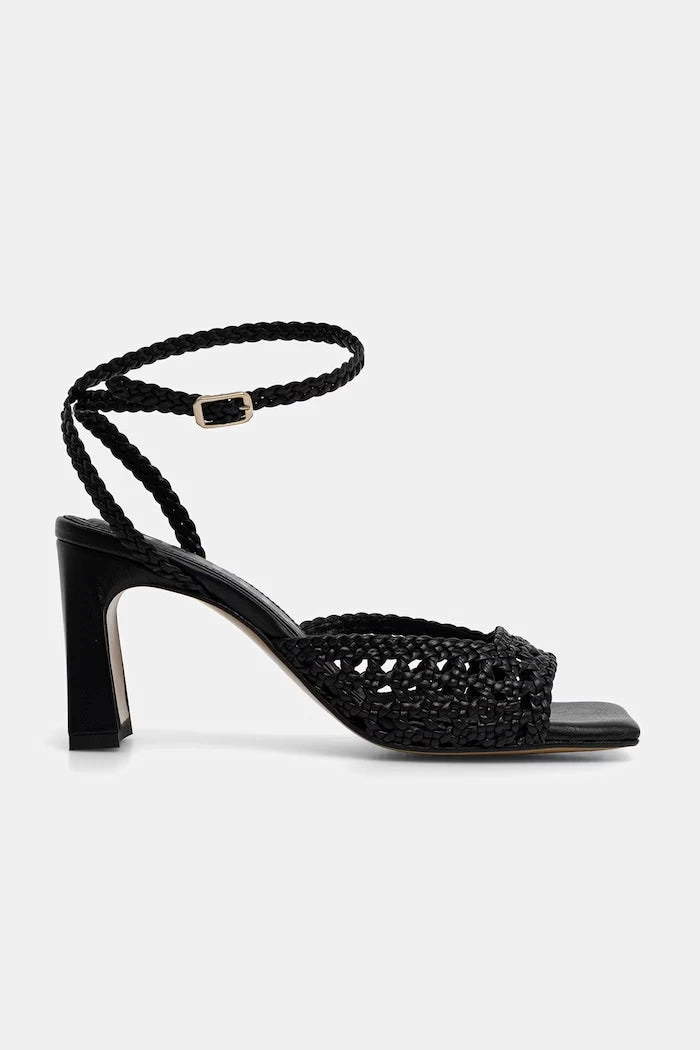 Souliers Martinez сандали с дебел ток от кожа LEA