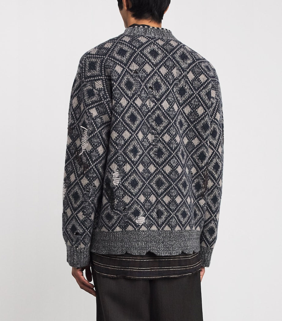 Wales Bonner Multi Wool Sibling Cardigan