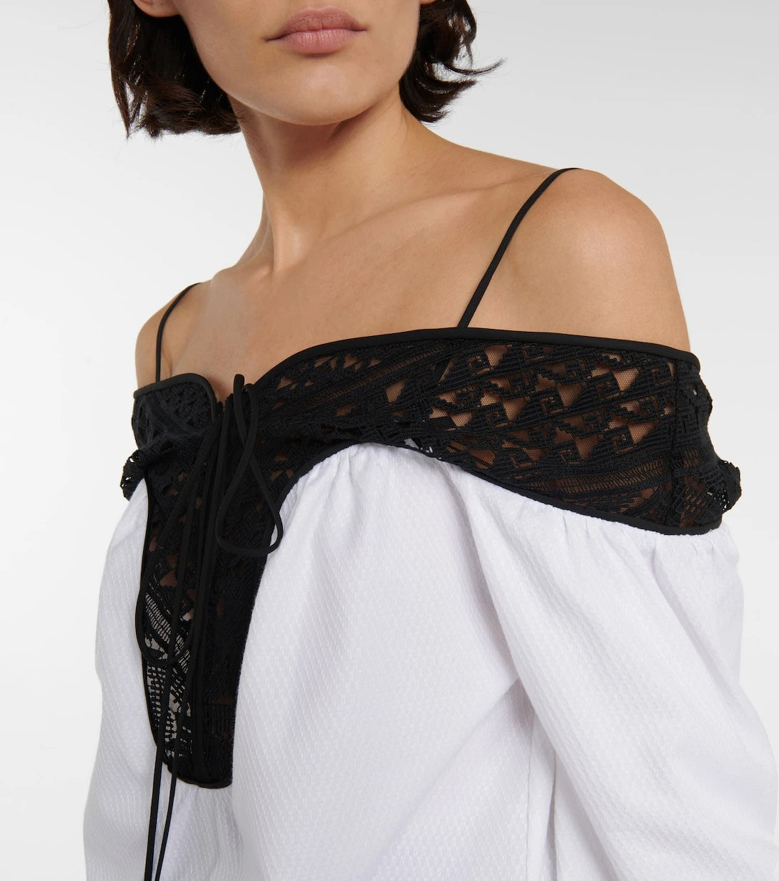 Gabriela Hearst - Augustin lace-trimmed blouse
