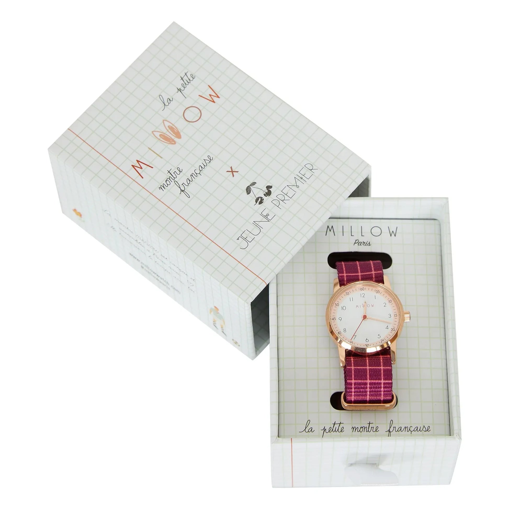 Millow - Blossom Carreaux watch | Plum