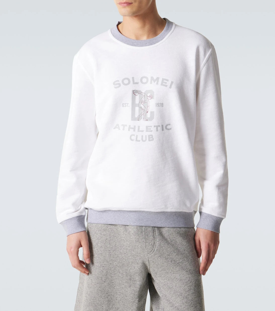 Brunello Cucinelli - Printed cotton and linen sweatshirt