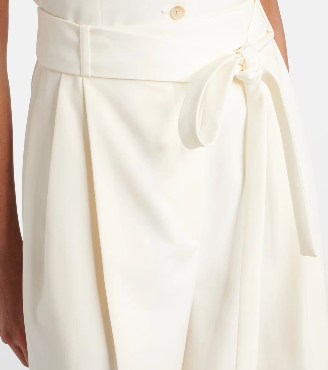 Róhe - Belted virgin wool Bermuda shorts