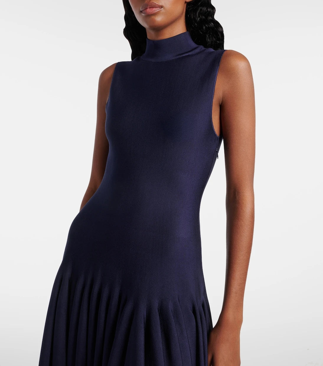 Alaïa - فستان ميدي بتصميم جوديه