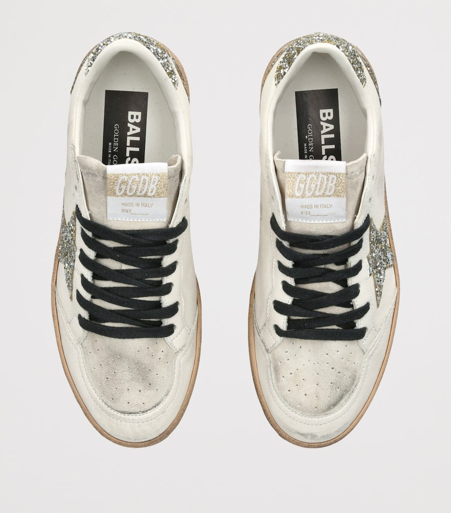 White Suede Ball Star Sneakers