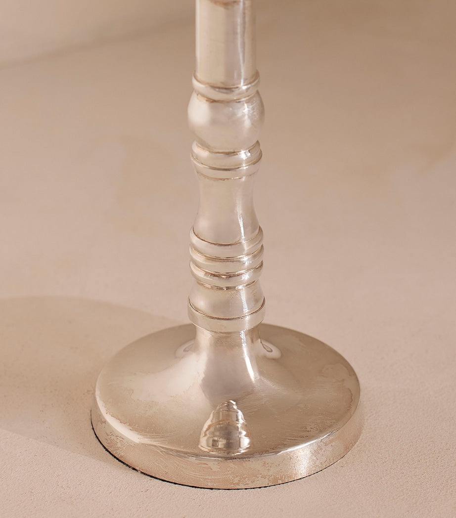 Soho Home Medium Silver-Plated Stiden Candlestick (27cm)
