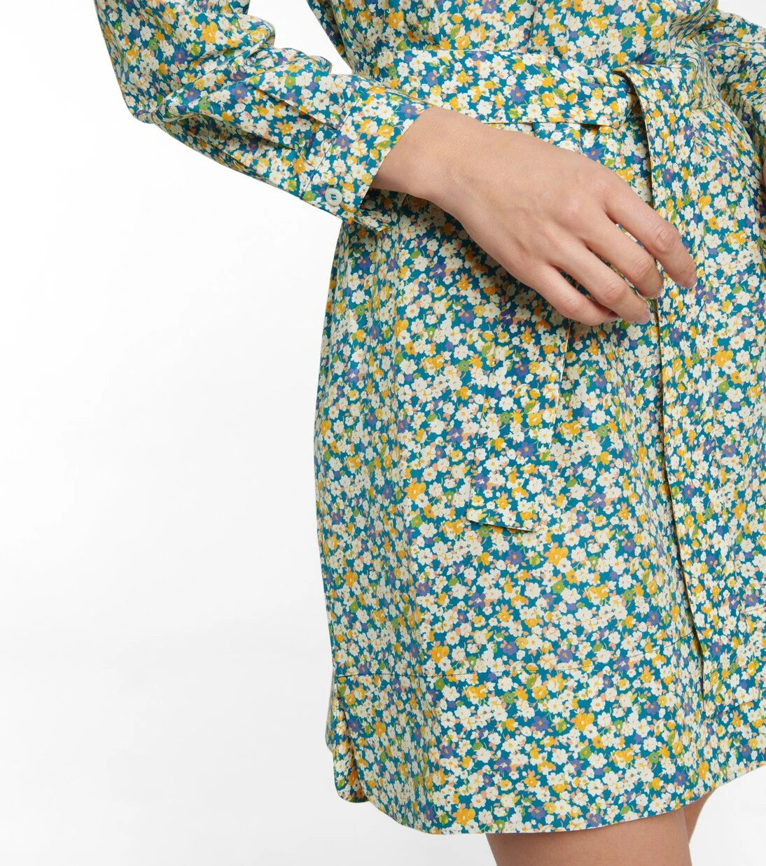 A.P.C. - Melissa floral silk and cotton minidress