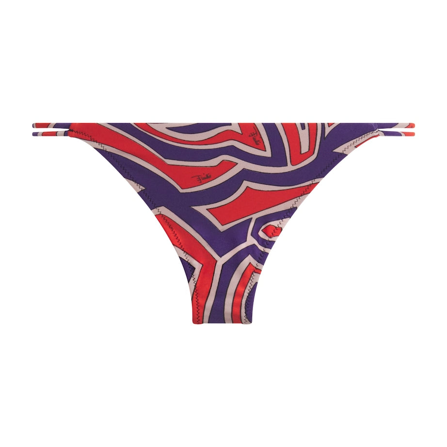 Multi Labirinto Print Bikni Bottoms