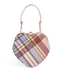 Vivienne Westwood Multi Tartan Belle Heart Clutch Bag