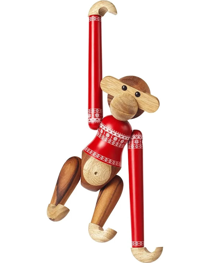 Декоративна фигурка Kay Bojesen Monkey Christmas Jumper 2024 S
