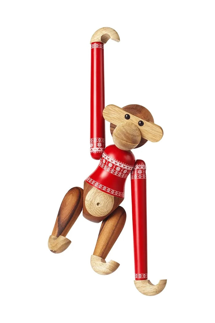 Декоративна фигурка Kay Bojesen Monkey Christmas Jumper 2024 S