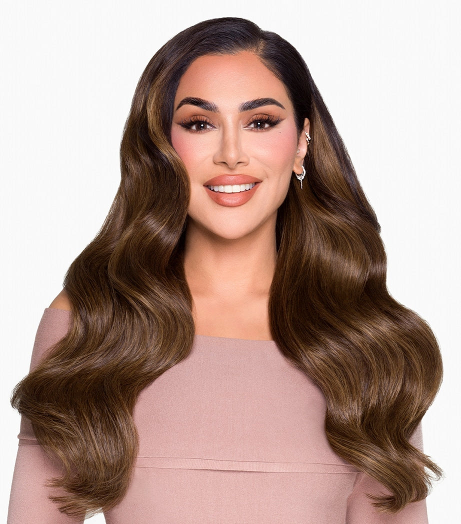 Beauty Works x Huda BARELY THERE Clip-In Hair Extensions Set (18")