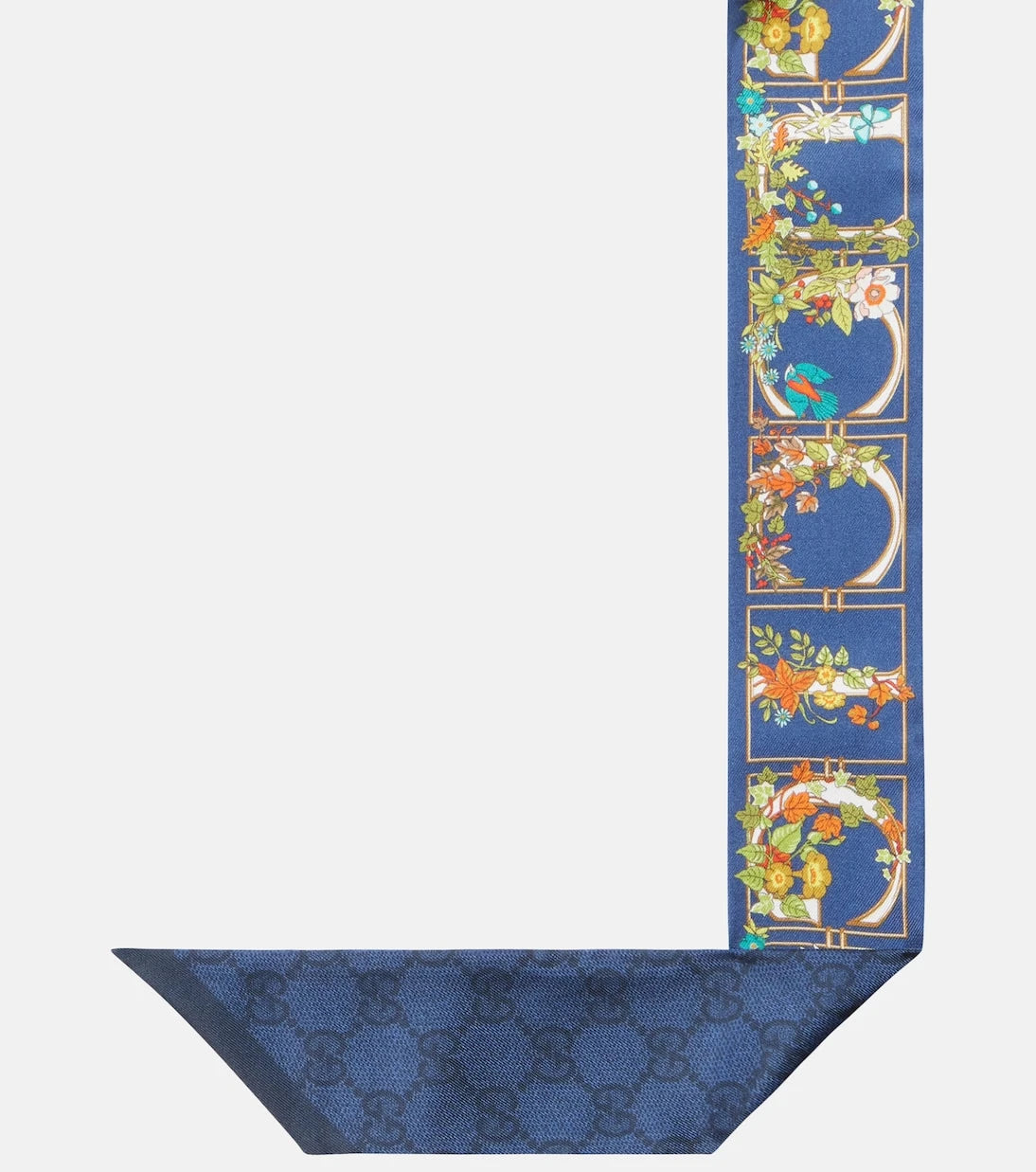 Gucci - GG floral printed silk scarf