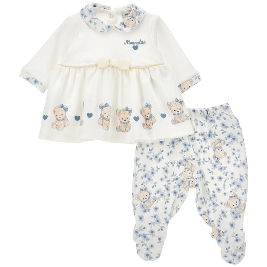 Monnalisa Printed Top and Leggings Set (1-9 Months)