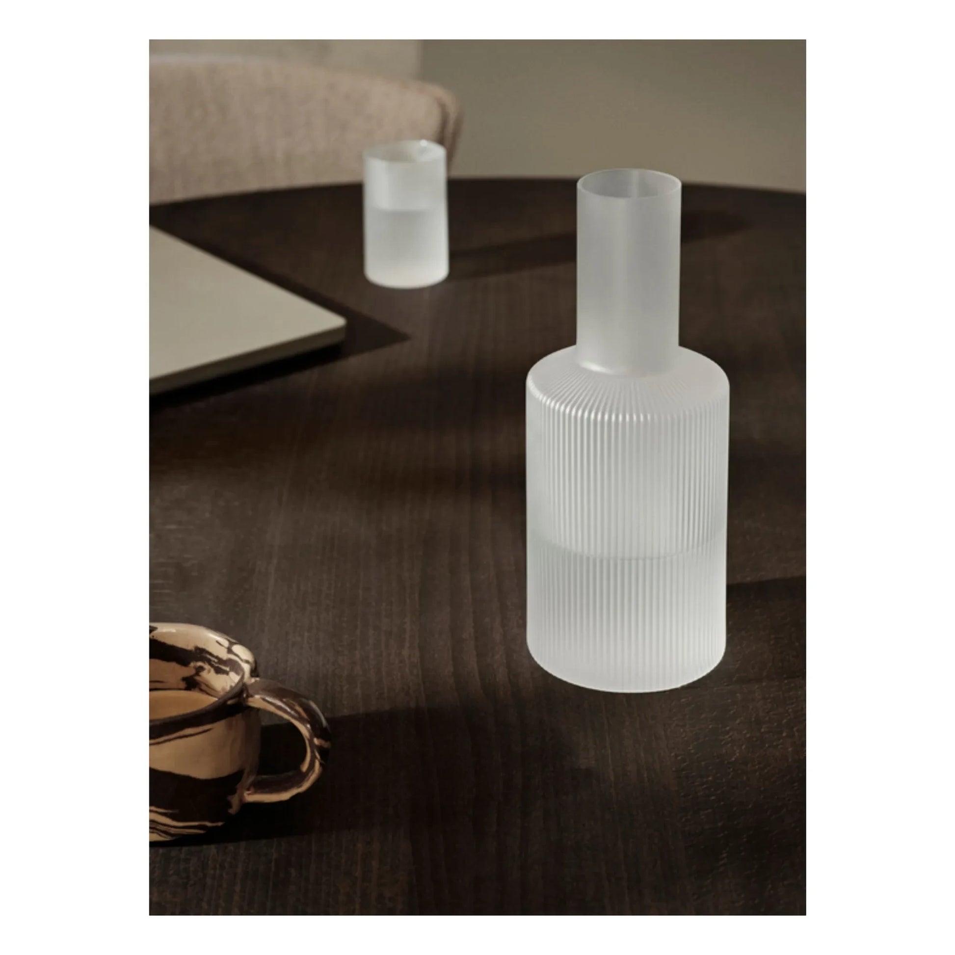 Ferm Living - Ripple decanter | White