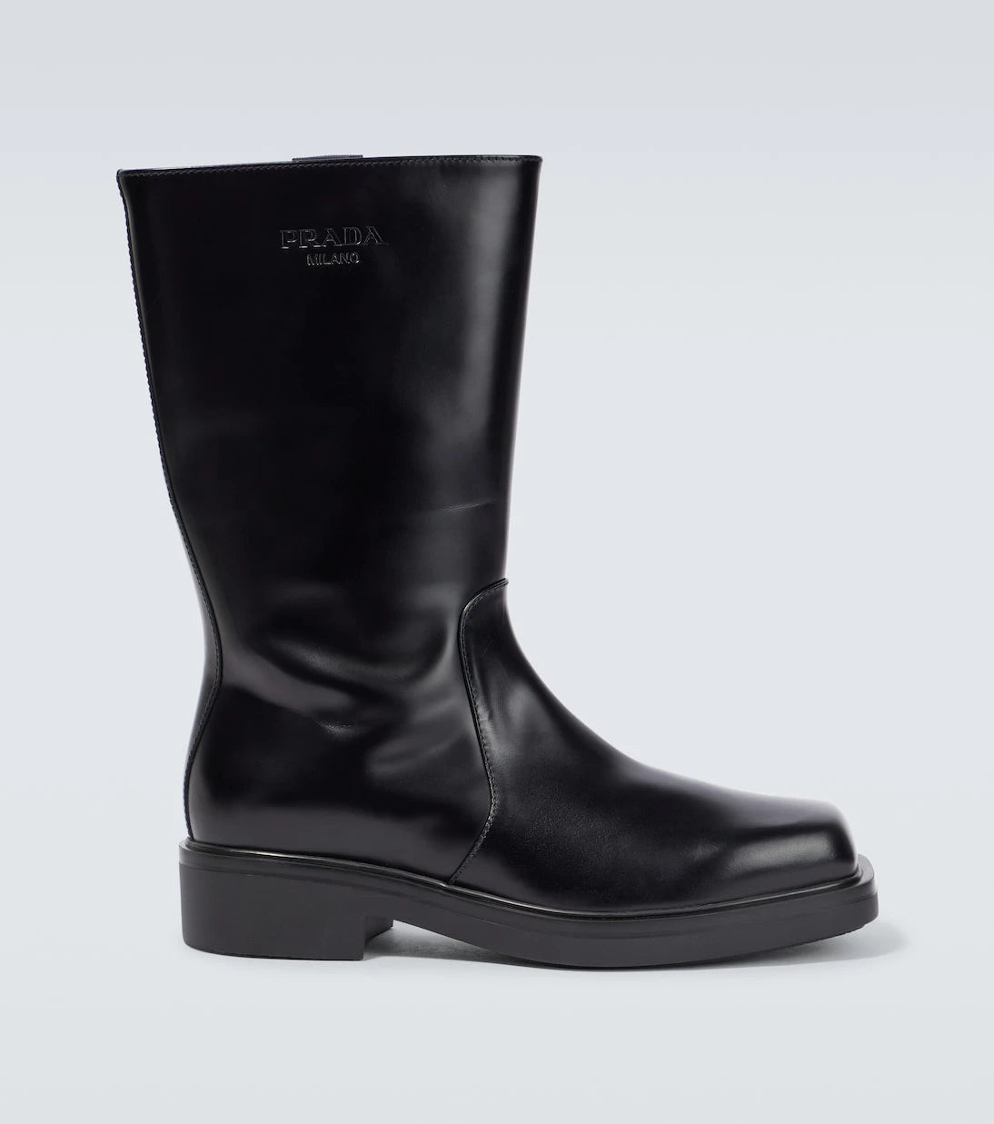 Prada - Brushed leather Chelsea boots