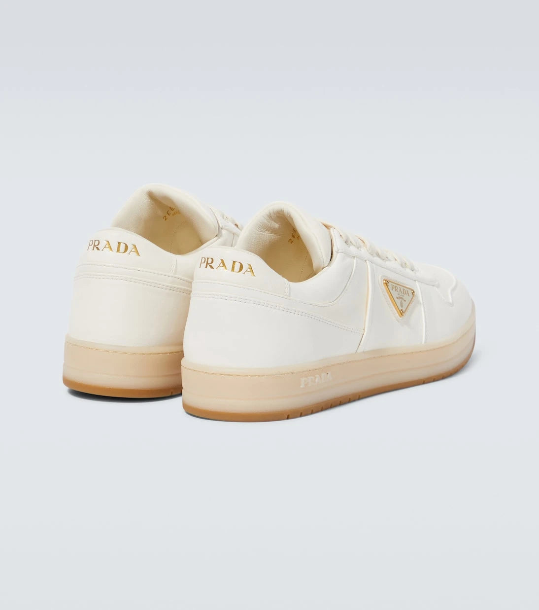 Prada - Downtown logo leather sneakers