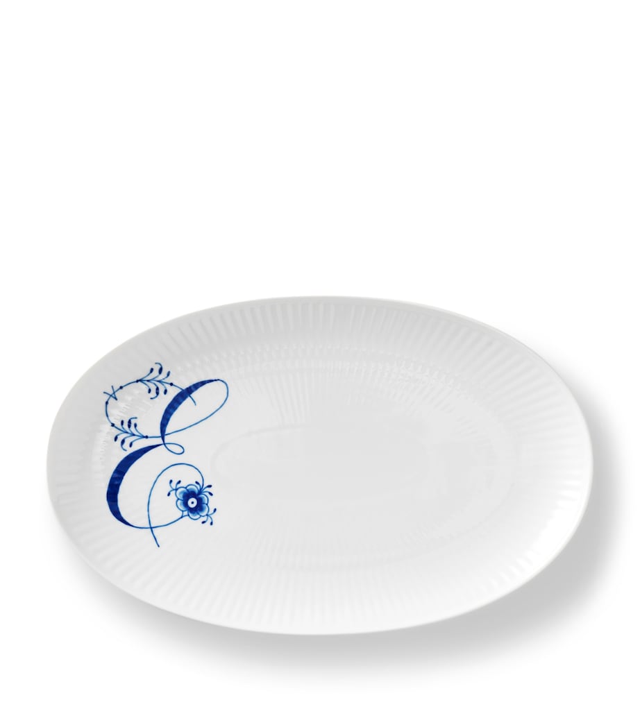 Alphabet Coll Oval Plate (23.5cm)