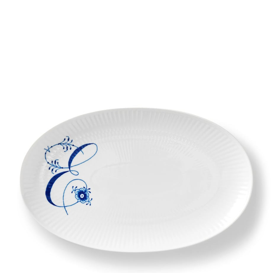 Alphabet Coll Oval Plate (23.5cm)