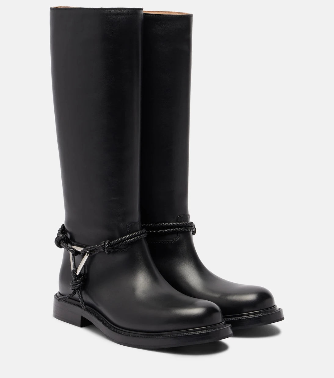 Bottega Veneta - James leather knee-high boots